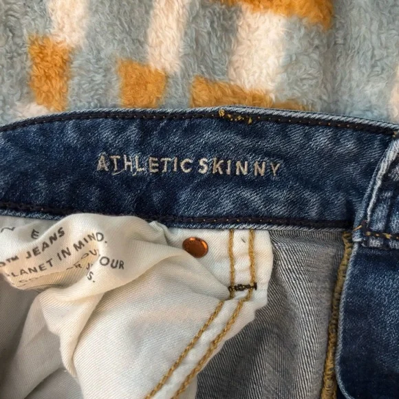 American Eagle Distressed Athletic Skinny Men’s Jeans 38x30 - Picture 5 of 5